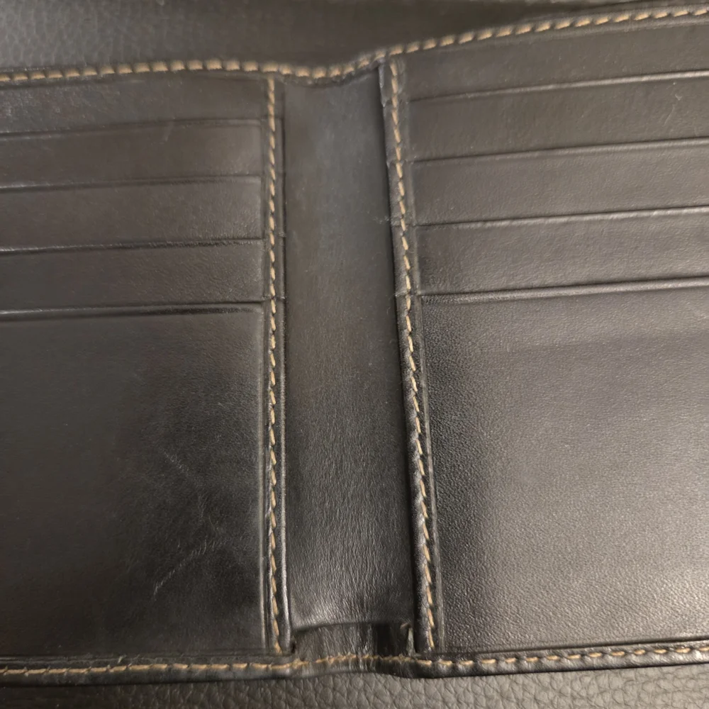 Vintage Fendi Pequin Stripe Bifold Wallet.